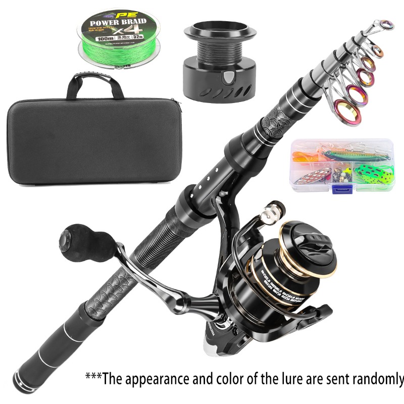 Canna da Pesca Telescopica in  - Reel Spare Spool recensione e prezzo