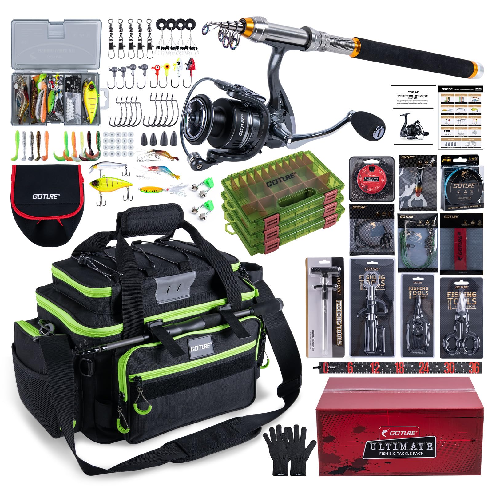 Set da Pesca Portatile Goture, - Reel Bag recensione e prezzo